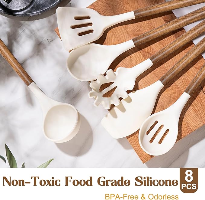Non-Stick Silicone Kitchen Utensils Set - Image 2