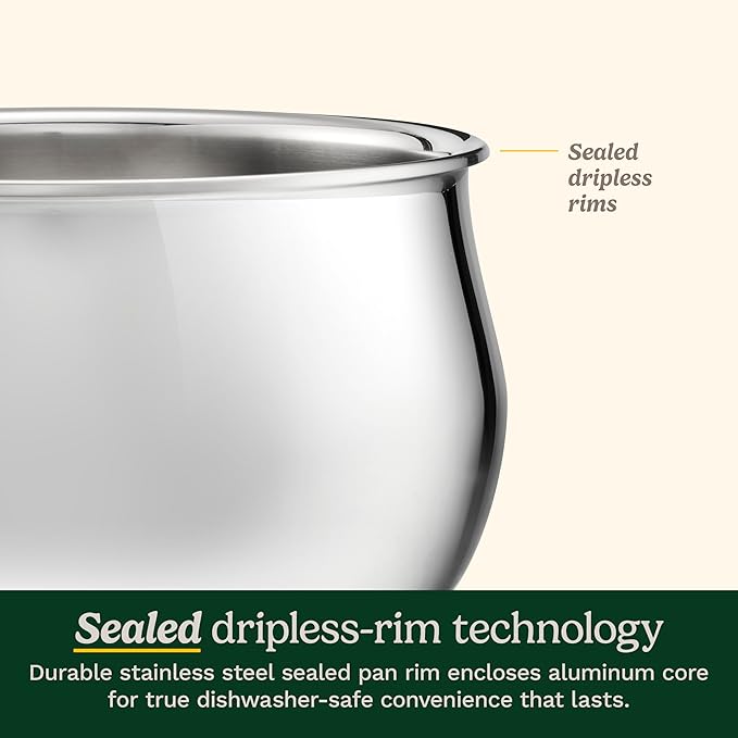 Cuisinart PureClad™ Triple Ply Stainless Steel 5.5 Qt. Saute Pan w/Cover - Image 5