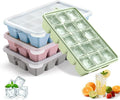 Silicone Ice Cube Trays with Lid, Easy Release Ice Molds, Reusable and by PETHous