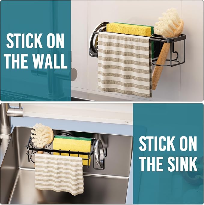 TAILI 4-in-1 Sponge Holder for Kitchen Sink - Image 7