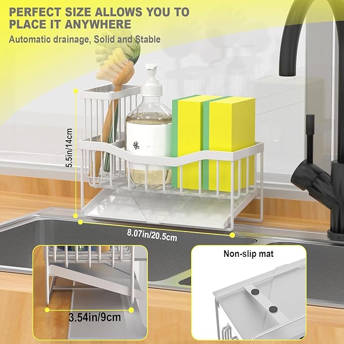 Fssvcd Maifan Sink Caddy Sponge Holder - Image 5