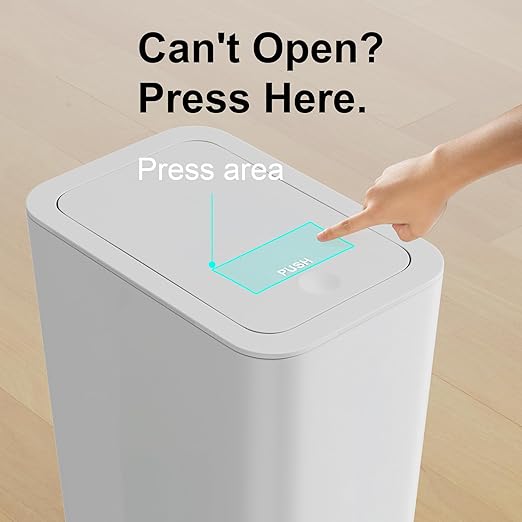 3 Pack 10 Liter / 2.6 Gallon Bathroom Trash Can, Small Trash Can - Image 4