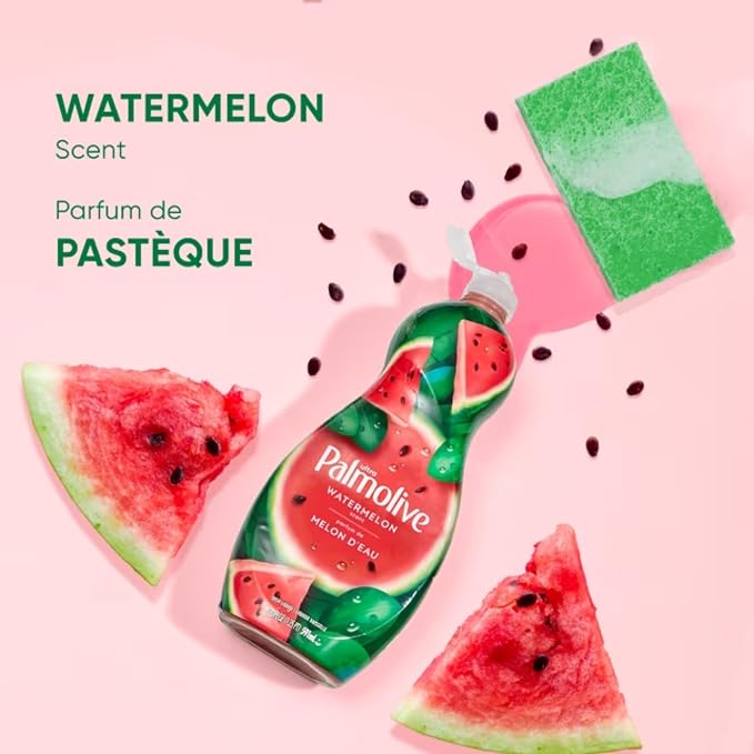 Cleaning Palmolive Ultra Liquid Dish Soap Watermelon 591ML-2 Ct