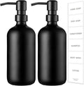 GMISUN Black Soap Dispenser, 2 Pack Matte Black Hand Soap Dispensers by GMISUN