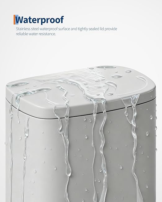Garvee 13 gal / 50 L Metal Kitchen Trash Can - Image 5