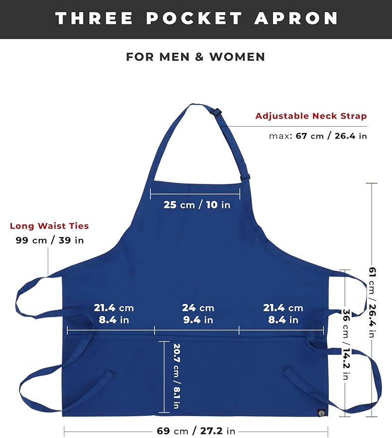 Chef Works Unisex Three Pocket Apron - Image 8