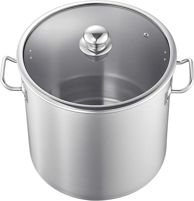 VEVOR Stainless Steel Stock Pot, 21-Quart Stainless Steel Stockpot - Image 9