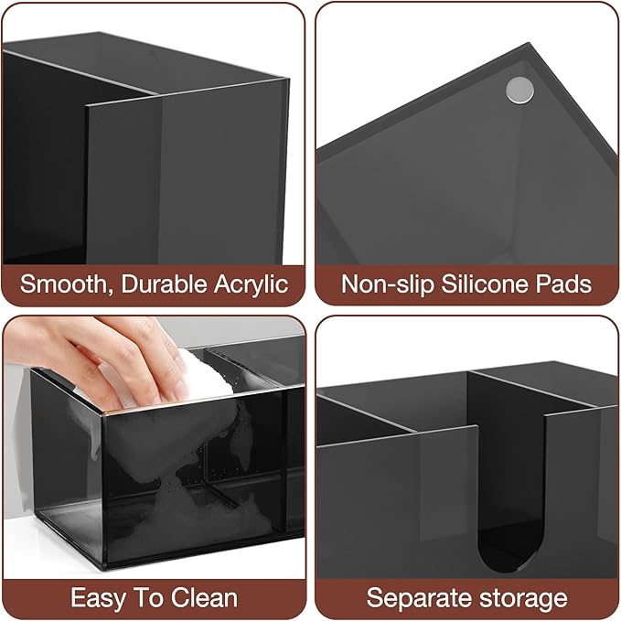 Acrylic Coffee Cup Holder for Countertop Breakroom, 3 Slots Acrylic Coffee Bar - Image 5
