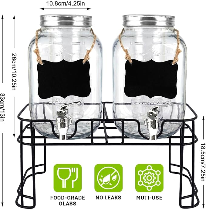 2 Pack 1 Gallon Drink Dispenser - Image 4