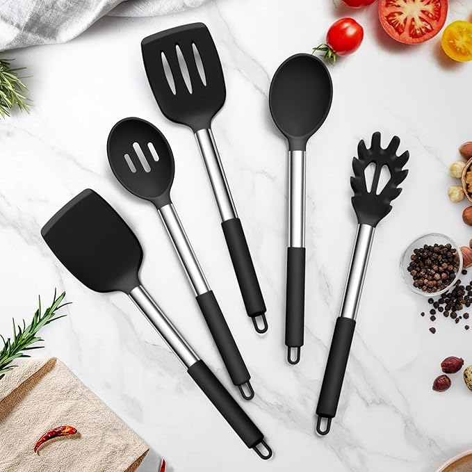 TeamFar Cooking Utensils Set, for Nonstick Cookware Flipping Frying Turning - Image 7