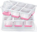 Ice Cube Trays 2 Pack, JRISBO Large Silicone Ice Cube Molds by Jrisbo