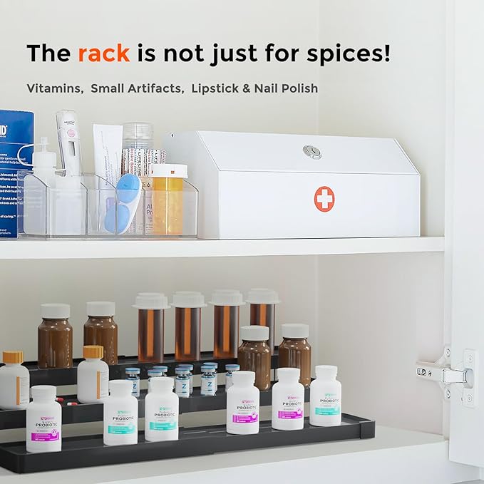 2 Pack Expandable Spice Rack Organizer - Image 9