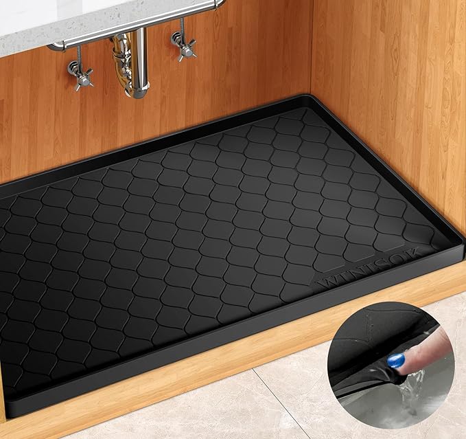 Winisok Silicone Under Sink Mat 34" x 19", kitchen Essentials and Gadgets by Winisok