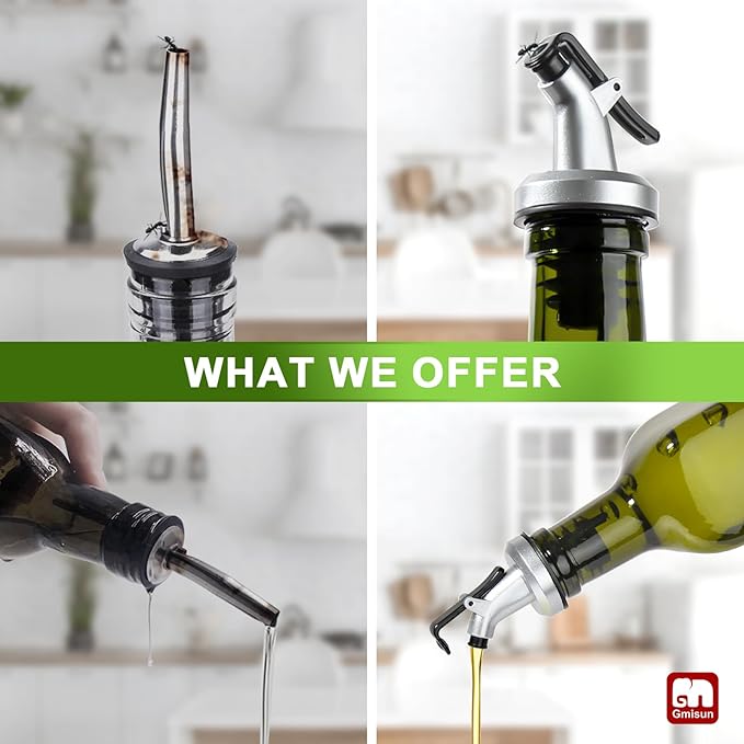 GMISUN Olive Oil Dispenser Bottle 4 Pack, Olive Oil Dispenser - Image 4