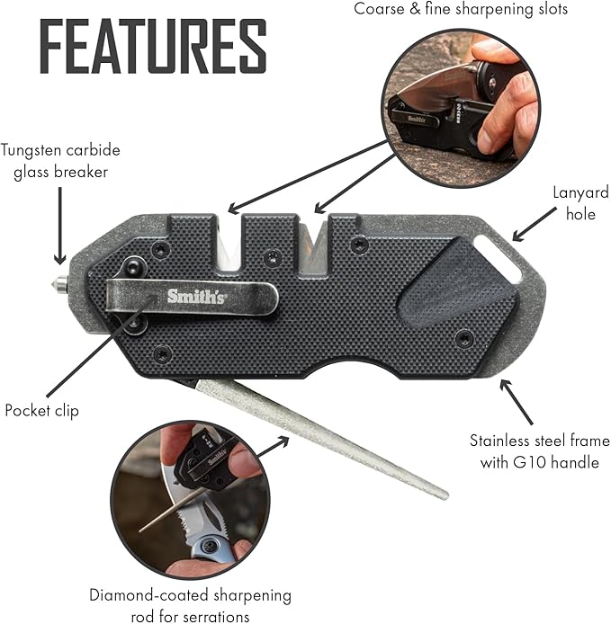 Smith’s Pocket Pal Tactical Knife Sharpener - Image 3