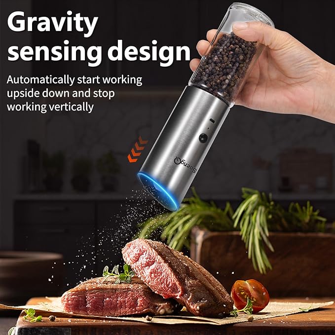 Electric Salt and Pepper Grinder Set - Image 4