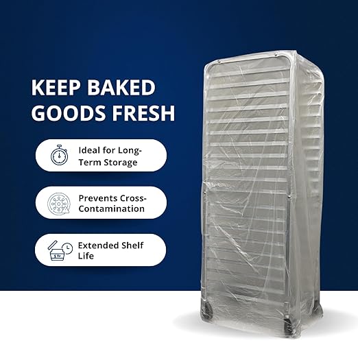 FSE Disposable Commercial Grade Sheet Pan/Bun Pan Rack Covers, 20.25" W x 26" D - Image 4