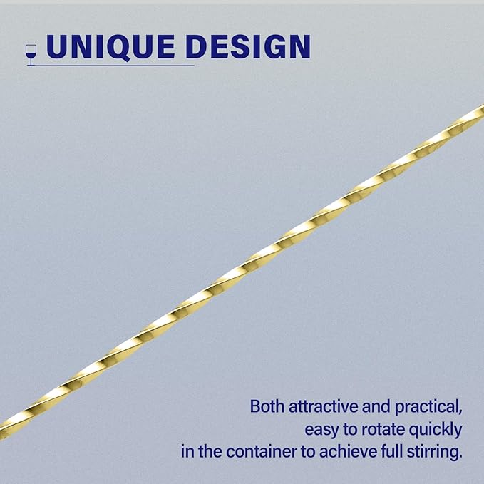 BRIOUT 2 Pcs Bar Spoon, 12 Inches Long Handle Drink Stirrer, Stainless Steel - Image 4