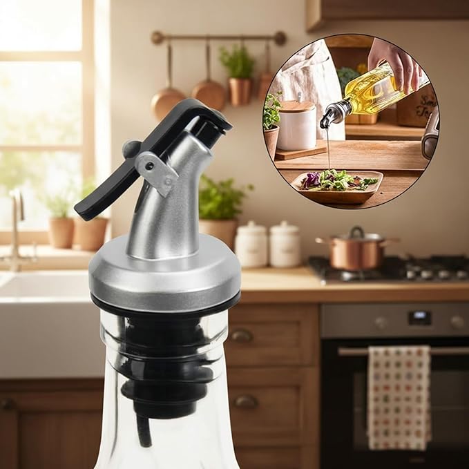 WERTIOO Olive Oil Dispenser Bottle, 2 Stainless Steel Funnel & 1 Pen and 8 Label - Image 6