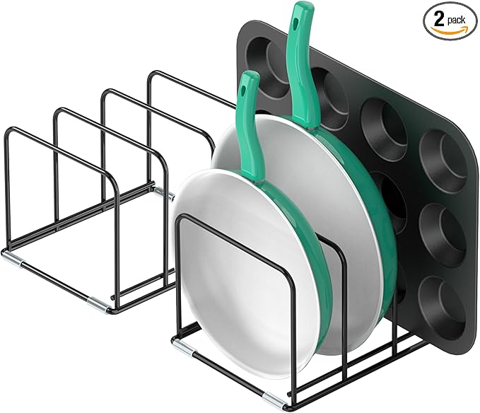 KORRTFID Kitchen Cabinet Organizer, Divided Holder by KORRTFID