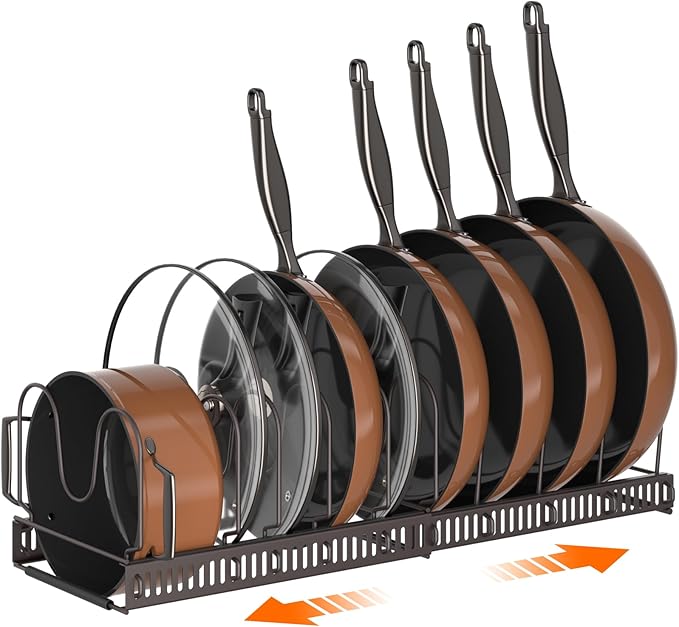 MUDEELA Pots and Pans Organizer Rack by MUDEELA