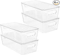 Vtopmart 4pcs Clear Organizers and Storage Bins by Vtopmart