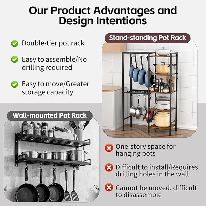 5-Tier Pot and Pan Organizer Rack - Image 5