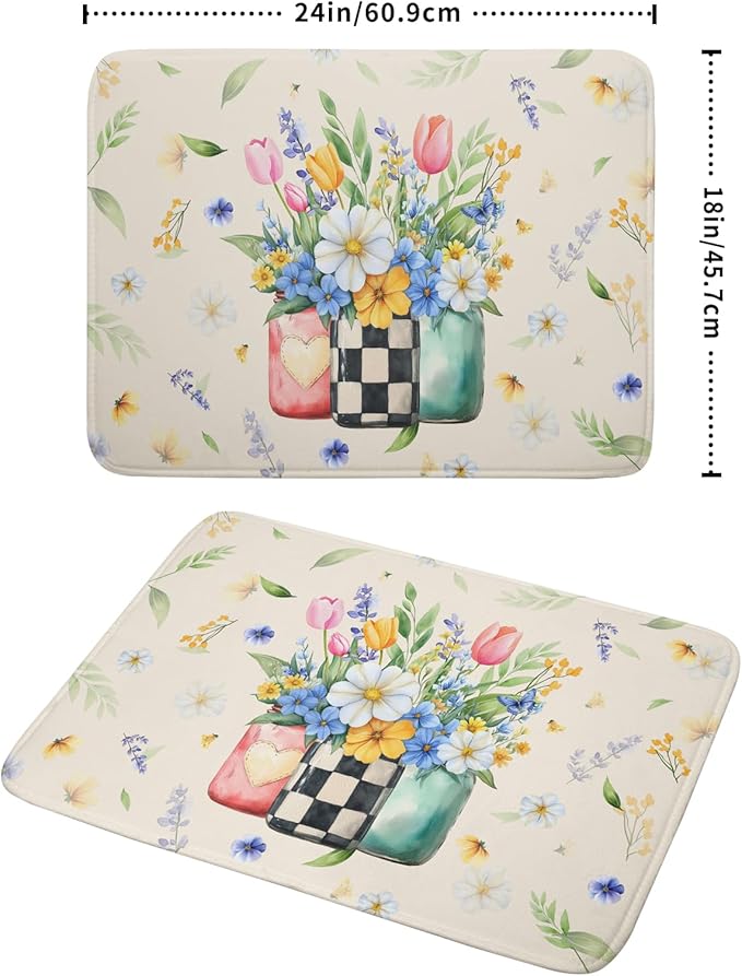 Giwawa Spring Flower Vases Dish Drying Mat - Image 2