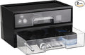 Vtopmart 2 Pack Clear Stackable Storage Drawers, 12.1''W Plastic Organizers Bins by Vtopmart