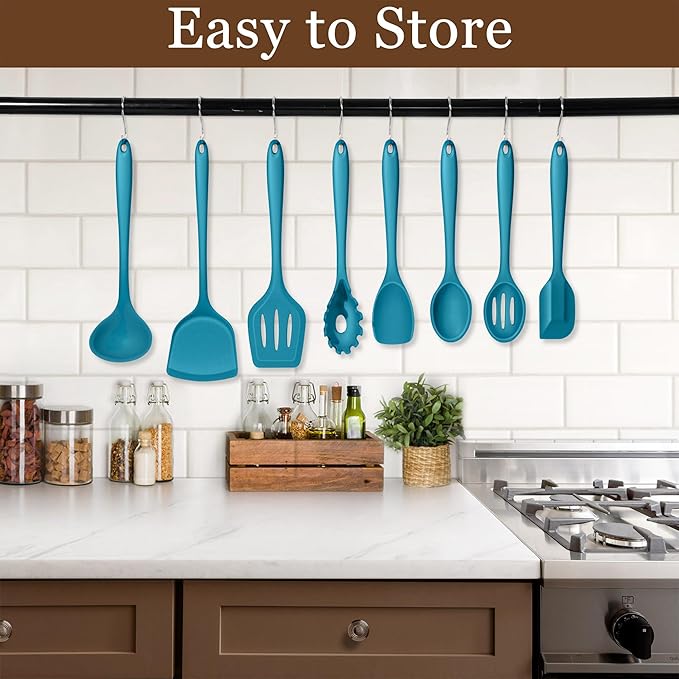 LIANYU 8Pcs Kitchen Utensils Set, Heat Resistant Cooking Utensils, Kitchen - Image 7