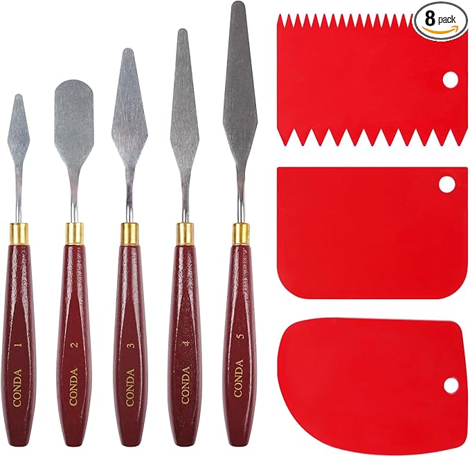 CONDA 5 Pcs Palette Knife Painting by CONDA
