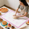 Silicone Baking Mat with 10 Recipes, Pastry Mat by Bredominant