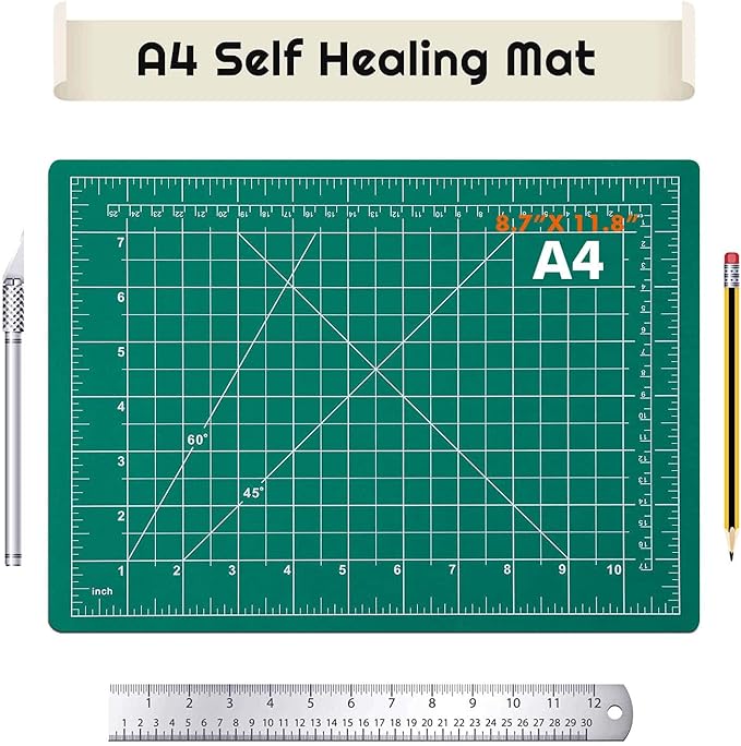 anezus Self Healing Sewing Mat, Rotary Cutting Mat Double Sided 5-Ply Craft - Image 8