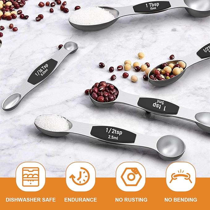 Wildone 14 Pack Stainless Steel Measuring Spoons Set, Including 8 Double Sided - Image 5
