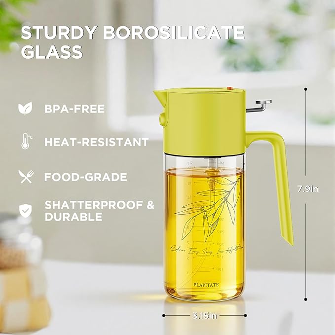PLAPITATE 17oz/500ml Premium Olive Oil Sprayer - Image 8