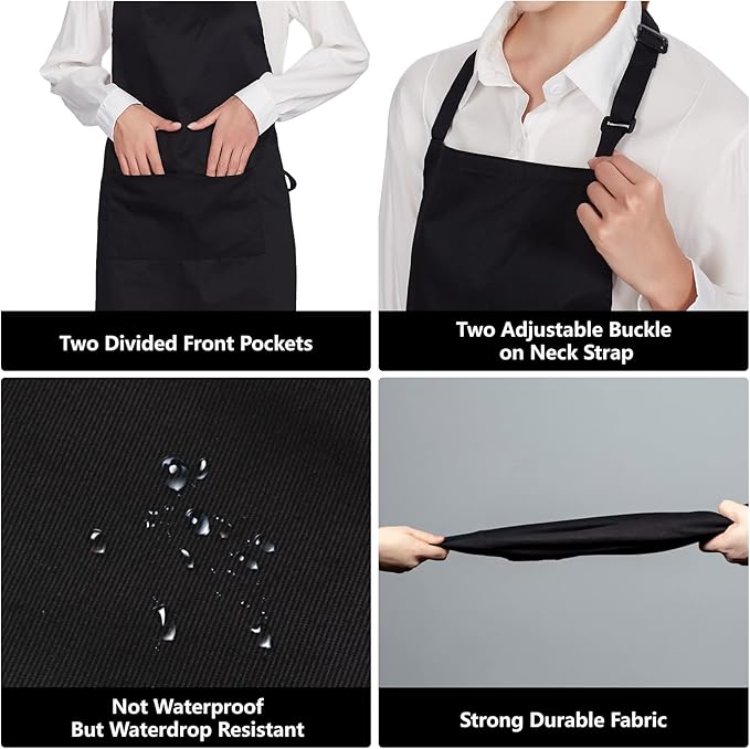 Jubatus 12 Pack 100% Cotton Aprons Bulk - Image 5