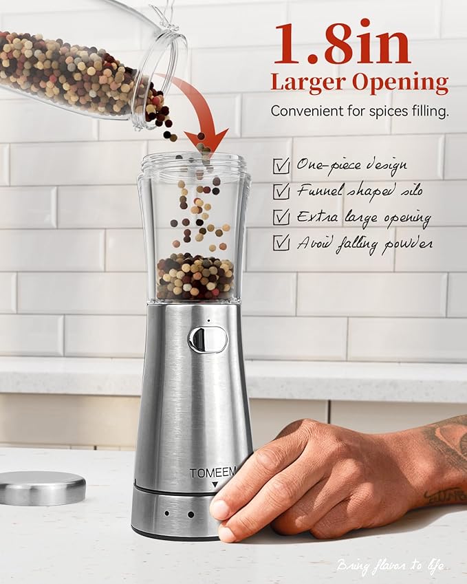 Electric Salt and Pepper Grinder Set - Image 5