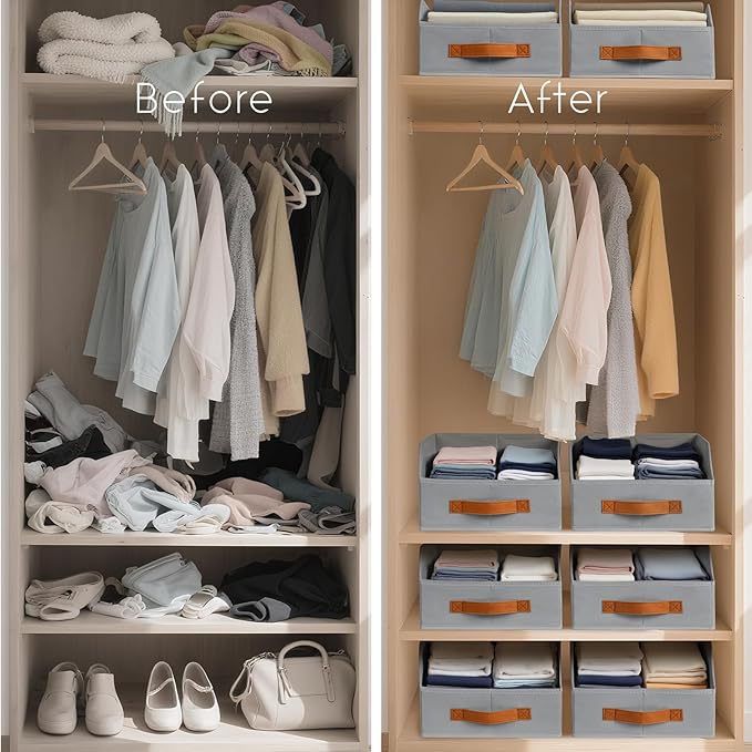 Homsorout Fabric Storage Bins for Organizing - Image 7