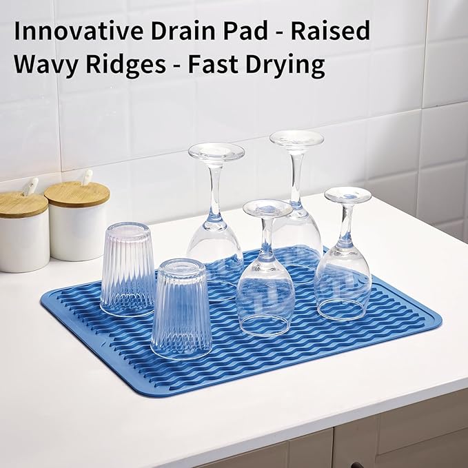 ZLR Silicone Dish Drying Mat & Heat Resistant Trivet - Image 8