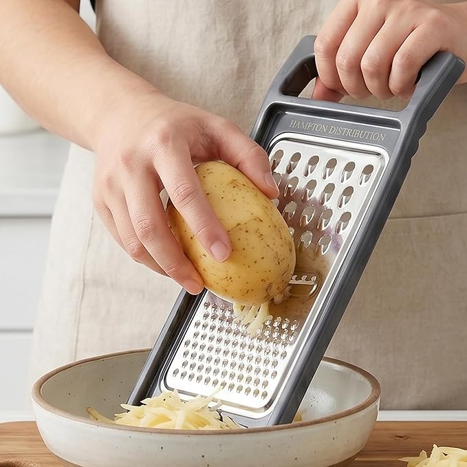 Cheese Grater with Handle, Stainless Steel, Cheese Shredder, Fruit and - Image 8