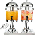 4.4 Gallon Iced Beverage Drink Dispenser, Stainless Steel Water Jar by Unknown