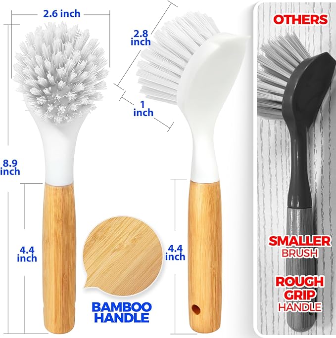 Holikme 3 Pack Dish Brush Set - Image 6