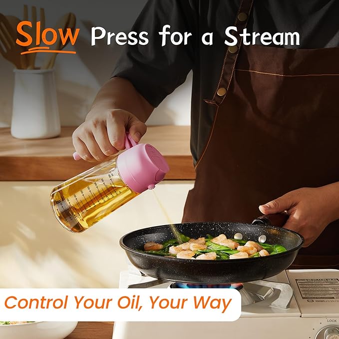 TrendPlain 16oz/470ml Glass Olive Oil Sprayer - Image 3