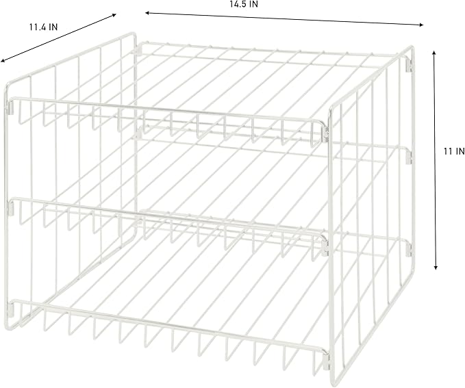 Kitchen Details 3 Tier Can Storage Organizer Rack in White - Image 3