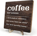 Coffee Bar Sign Plaque, Coffee Bar Accessories, Vintage Cafe Bar Plaque Desk by DMADNF