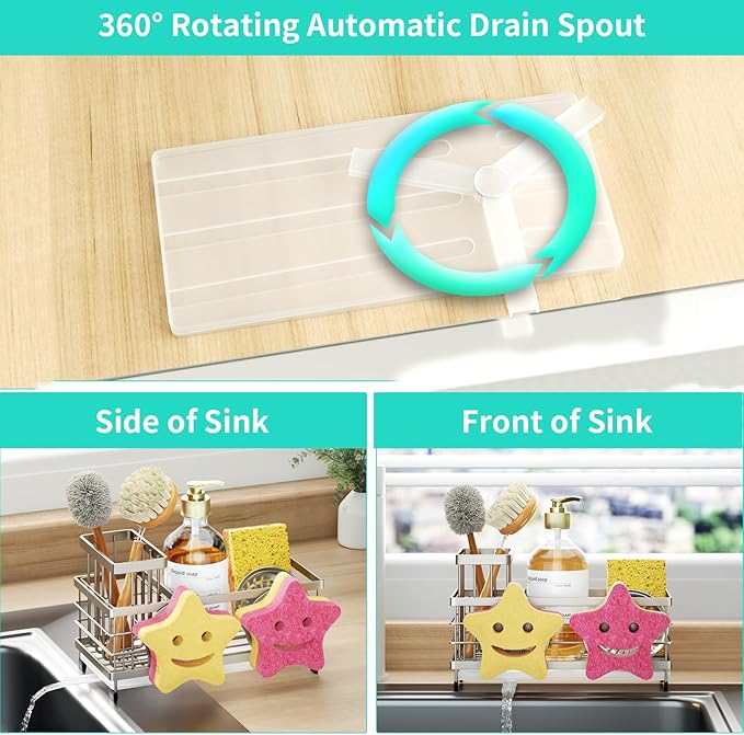 HapiRm Sink Caddy Sponge Holder - Image 3