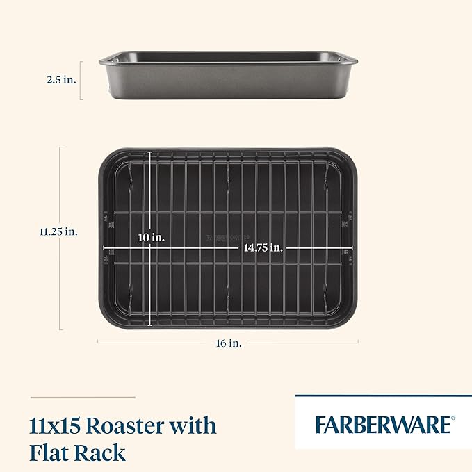Farberware Bakeware Nonstick Steel Roaster - Image 2