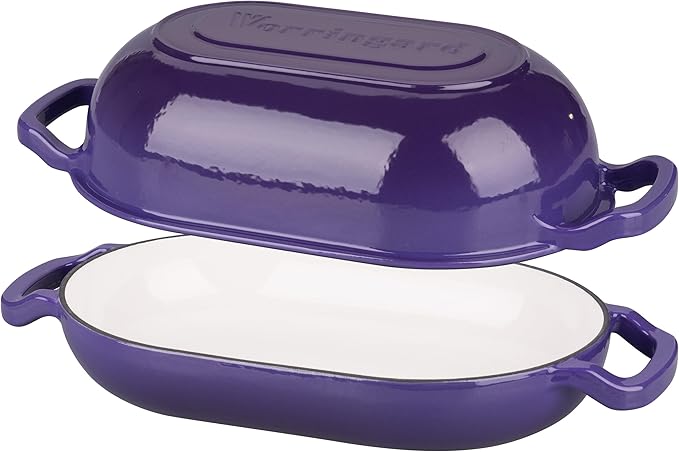 VORRINGARD Enameled Cast Iron Sourdough Bread Oven, Dutch Oven, Loaf Cast Iron - Image 6
