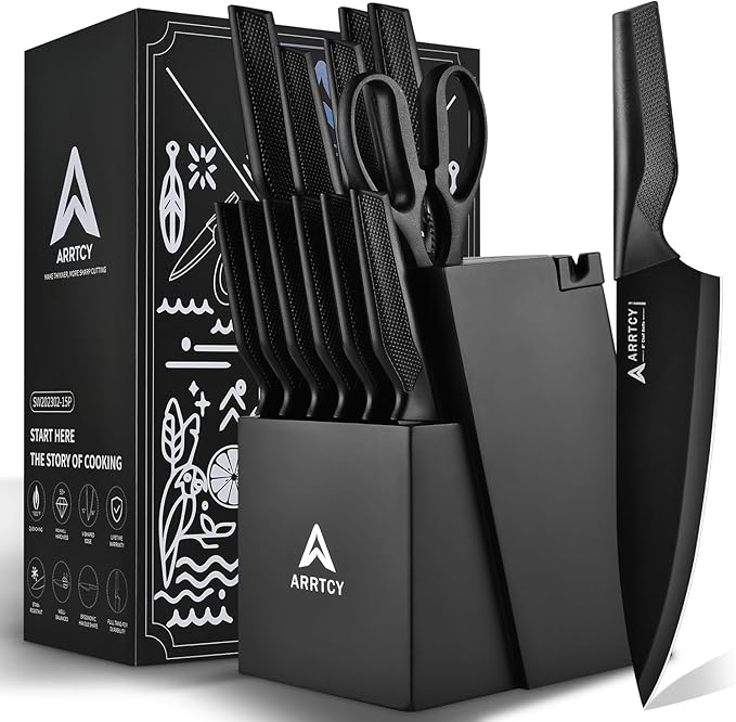 Knife Set with Block by ARRTCY