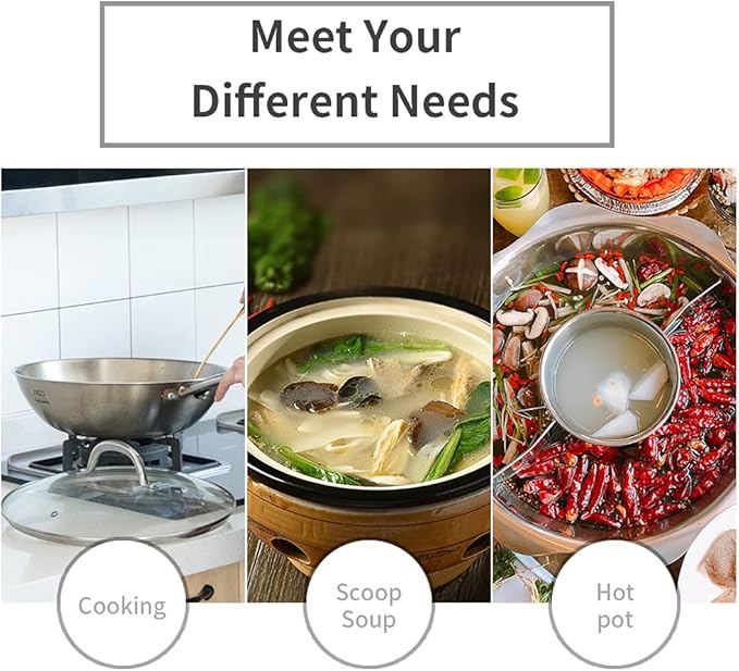 Newness Soup Ladle, Durable 304 Stainless Steel Soup Spoon - Image 7
